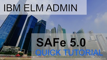 SAFe project template IBM Engineering Lifecycle Management
