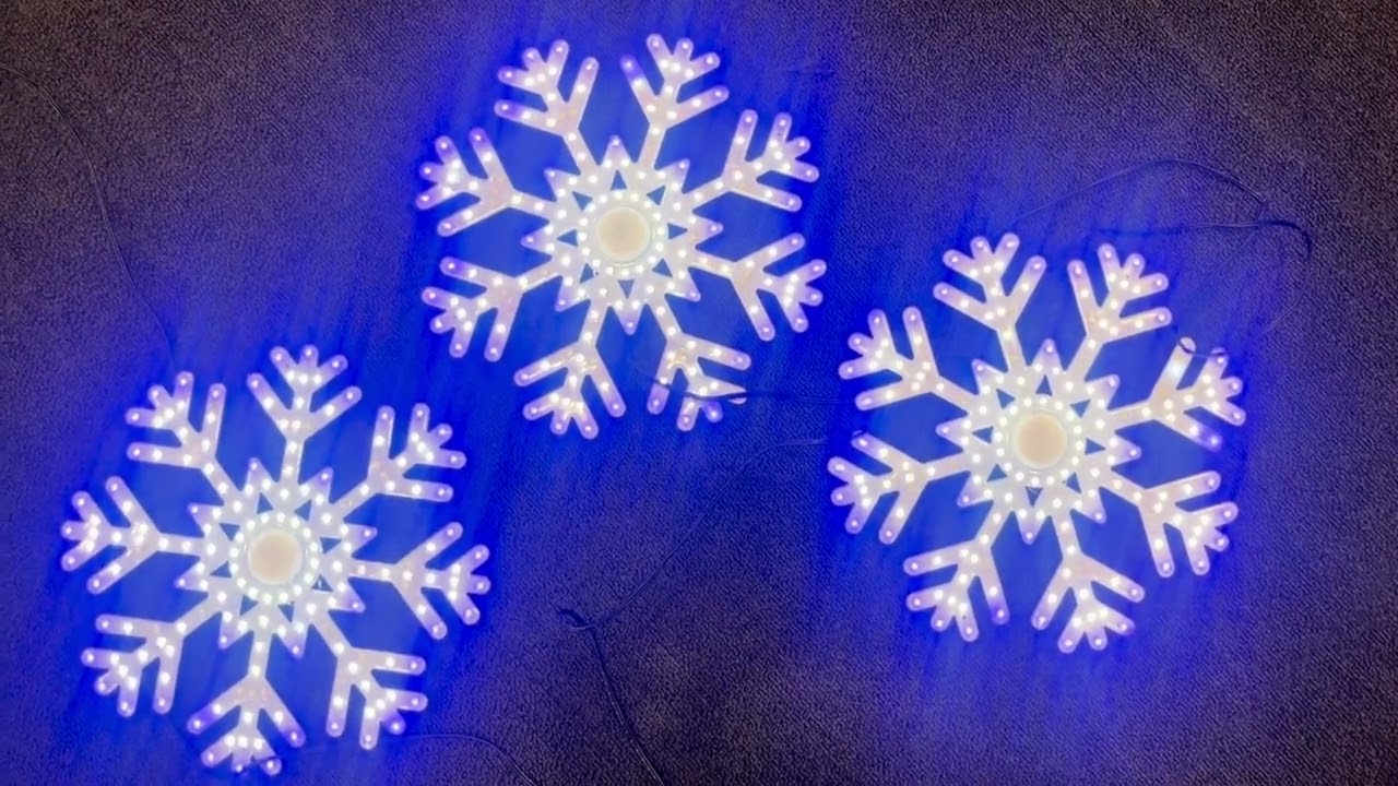 LED(SMD)3連モチーフライト スノーフレーク