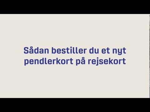 Sådan bestiller du et nyt pendlerkort på rejsekort