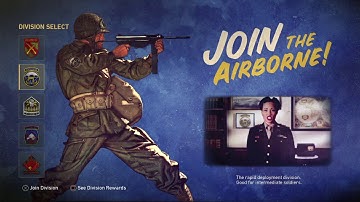 Call of Duty: WWII Private Beta PS4 Gameplay- Division Select Screen + Headquarters Introduction