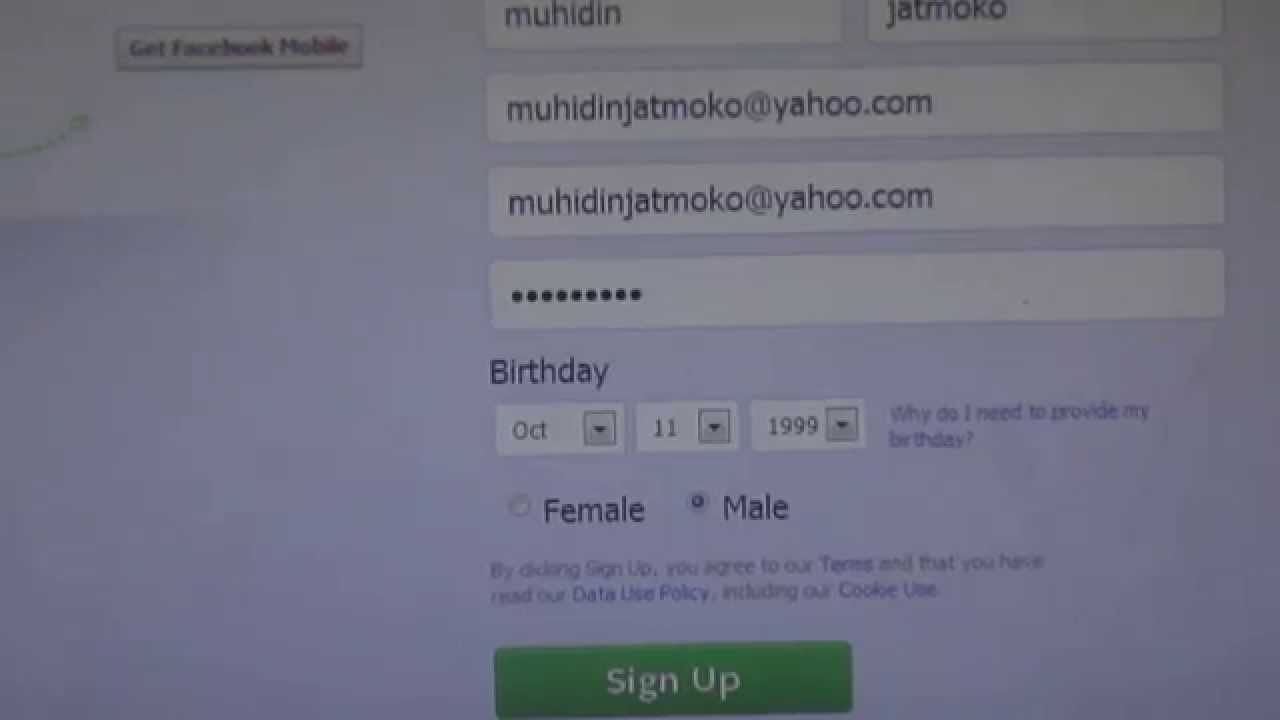 How To Create a Facebook Account YouTube