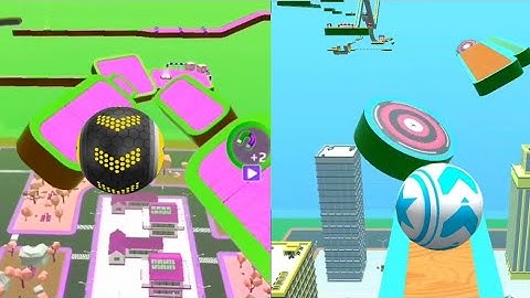 SKY ROLLING BALL 3D GAMEPLAY LEVELS 56 WALKTHROUGH IOS END ANDROID MOBILE GAMES SPEED RUN GOING BALL