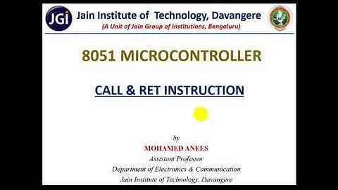 M03_Lec13_CALL & RET Instruction