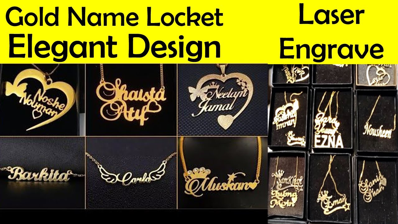 Gold name locket price Clearance