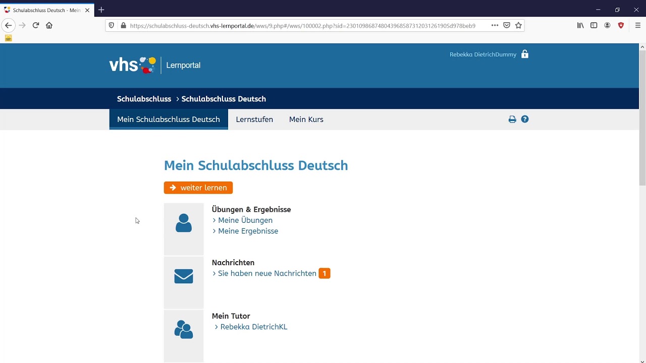 vhs-Lernportal: Übersicht über alle Kurse - YouTube