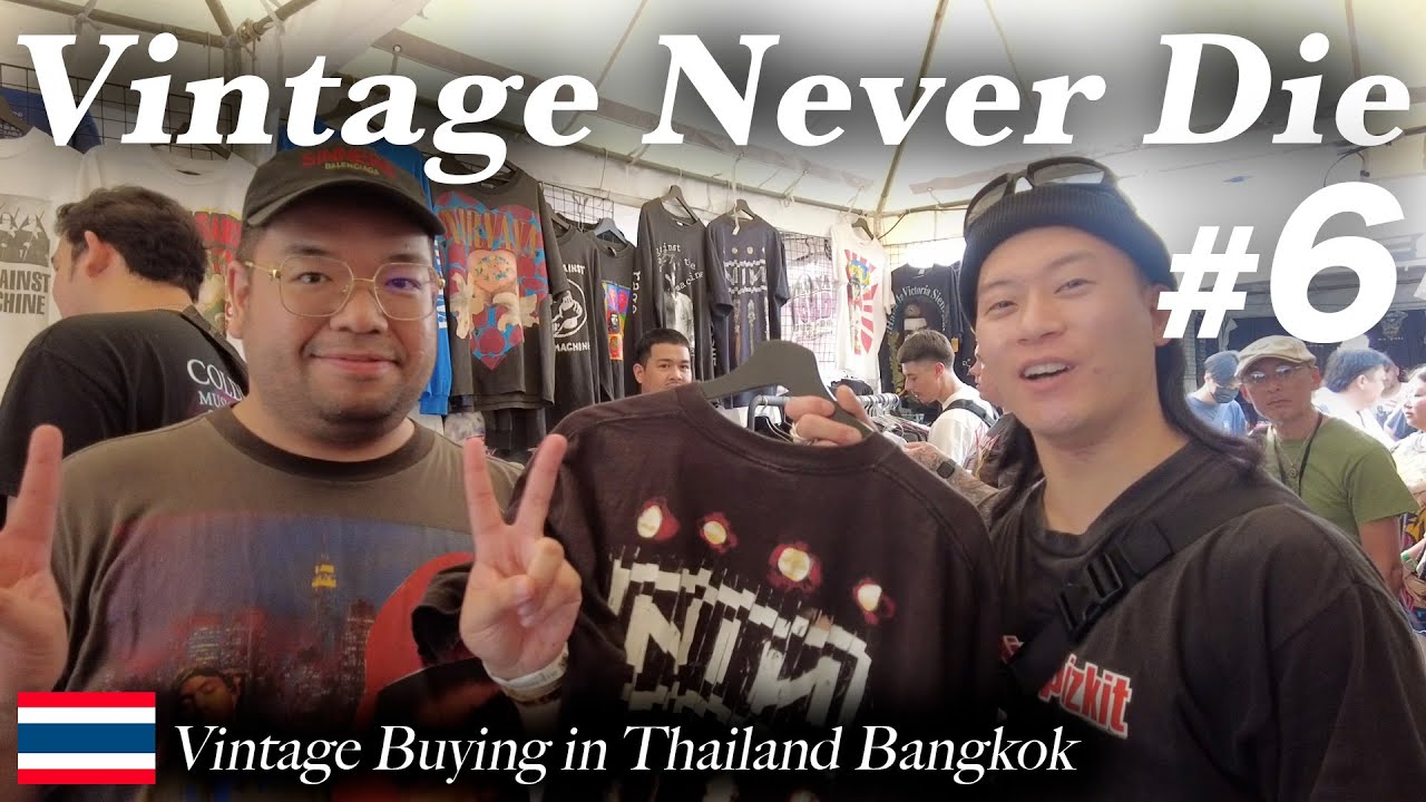 【神回続く】vintage never die 2日目に密着！世界の"Tシャツ熱"がヤバすぎた【タイ海外買付】