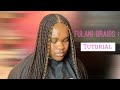 Fulani Braids: Tutorial l 2 Layer Tribal Braids l PolishedByTesia