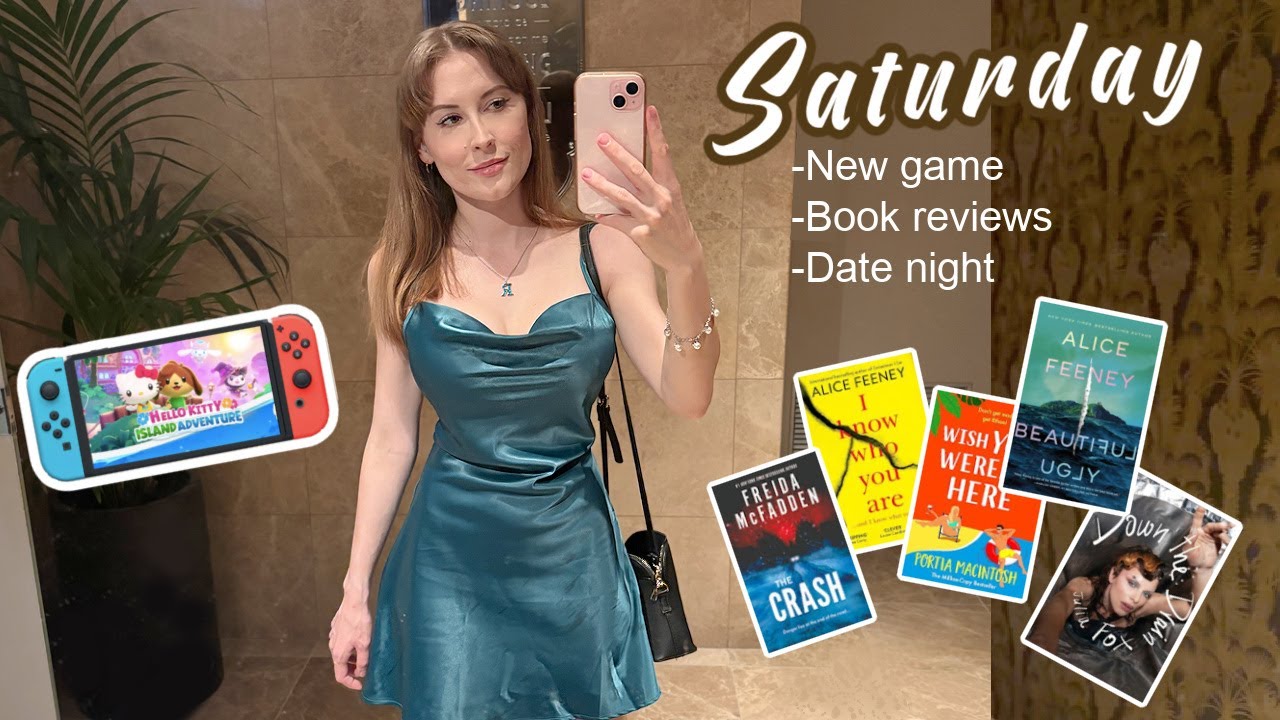 My perfect Saturday 🏡 Vlog | Book reviews, Hello Kitty Island Adventure + Date Night
