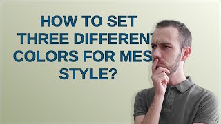 Mathematica: How to set three different colors for mesh style?
