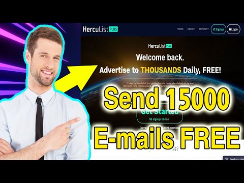 How to send 15000 emails to inbox free with herculist tool E mail Marketing