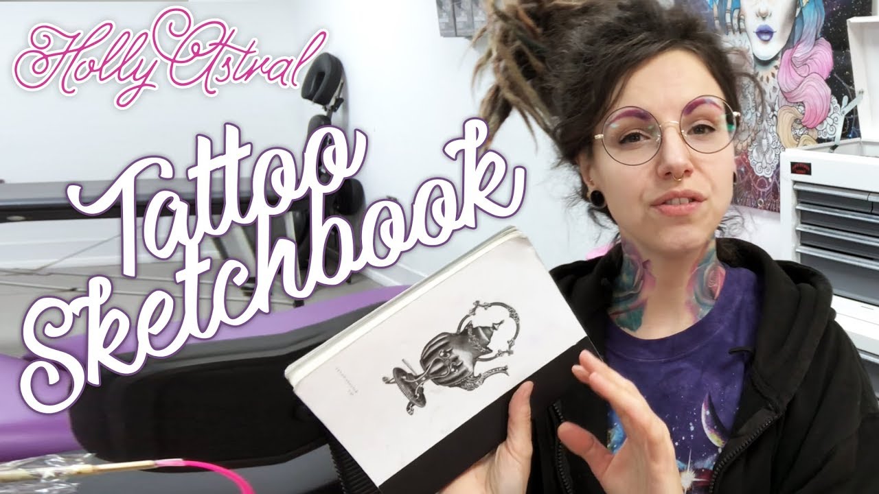 TATTOO Artist Sketchbook: Large Tattoo Drawing Book for your Arts and Ideas  with Easy Sketch Search, Projects, Palette, Notes & More, 109 Big Pages