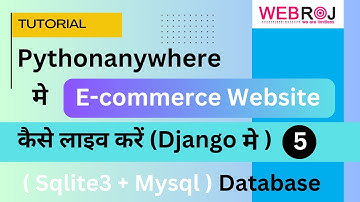🔥 Django E-Commerce Website LIVE on PythonAnywhere | Deploy with SQLite & MySQL Database in 2024 🚀