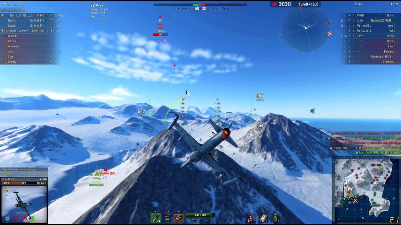 World of Warplanes F94D last second rockets