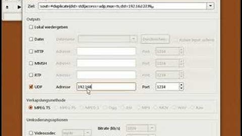 Ubuntu: VLC Streaming Server an VLC Client
