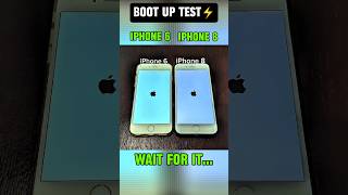 😱 iPhone 6 vs iPhone 8 Boot Up Test ⚡ Which iPhone is Faster?#speedtest #trending #viralshorts
