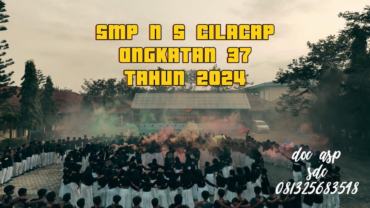 video drone perpisahan smp n 5 cilacap angkatan 37 tahun 2024