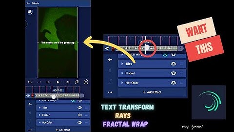 Trending Instagram Text Transform + Rays + Fractal Wrap || Alight Motion Tutorial🔰|| SNAP LYRICAL