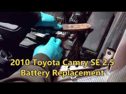 2010 Toyota Camry SE 2.5 - Battery Replacement - YouTube