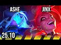 ASHE &amp; Thresh vs JINX &amp; Milio (ADC) | EUW Master | 25.10
