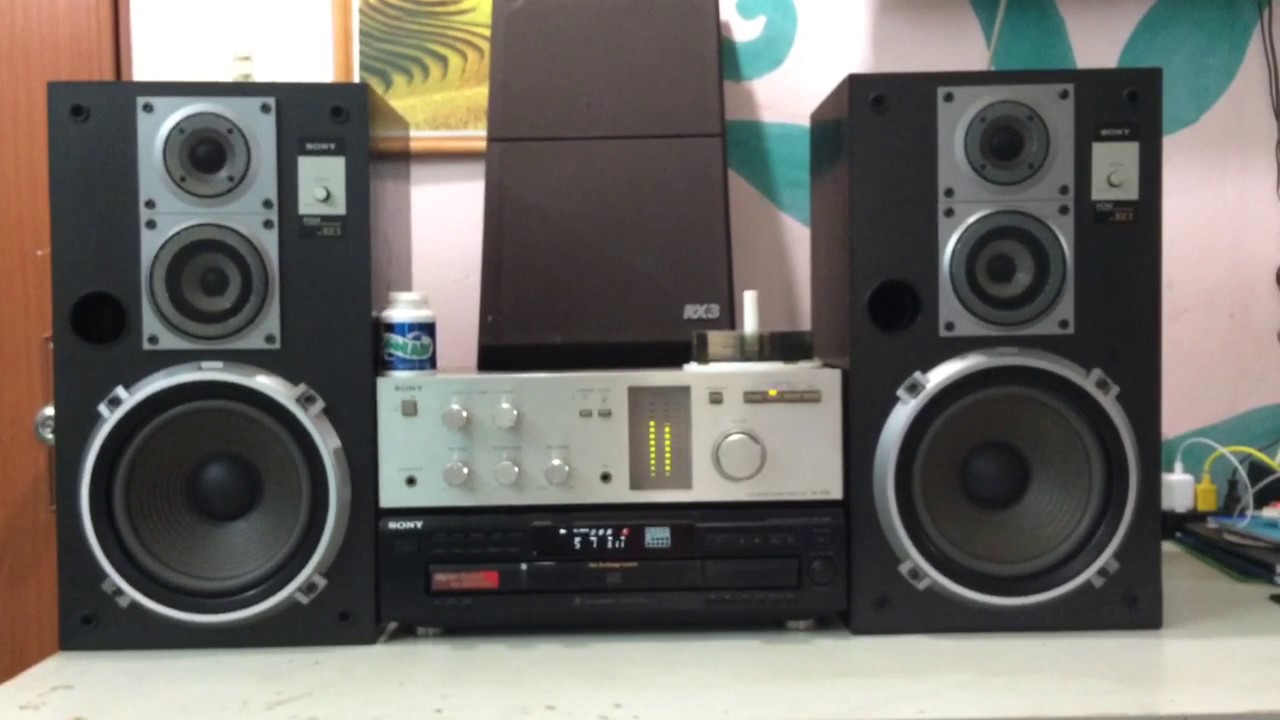 Sony Rx3 Loa Sony RX3. Cd Sony CDP 335. Amply Sony TA434 - YouTube