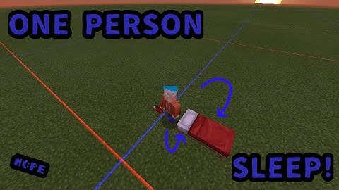 ONE PERSON SLEEP | Redstone Tutorial | Minecraft Bedrock