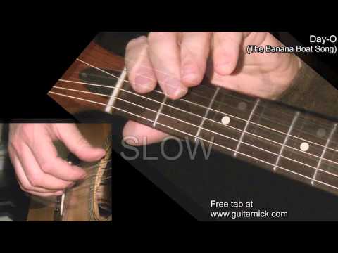 THE BANANA BOAT SONG: Easy Guitar Lesson + TAB by GuitarNick