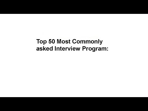 Most Commonly Asked Interview Programs For Placements || Interview Questions || Coding Questions ||