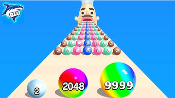 BallRun2048 🔴☀️⚡Gameplay Walkthrough All Levels Android ,iOS New Updates Sandwich runner