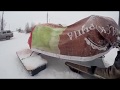 Построили аэросани  55кмч по глубокому снегу на среднем газу