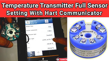 Live Proof | Temperature Transmitter Full Sensor Setting with Hart Communicator | EERameshkumar
