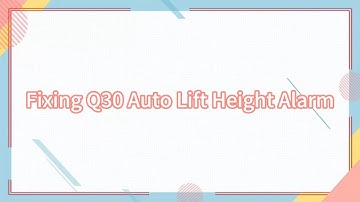 Fixing "Auto Lift Height Not Reached" Alarm on ZDB-900-Q30 (Enable Function)
