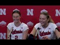 Bergen Reilly and Allie Sczech Post Match Press Conference After Beating Utah