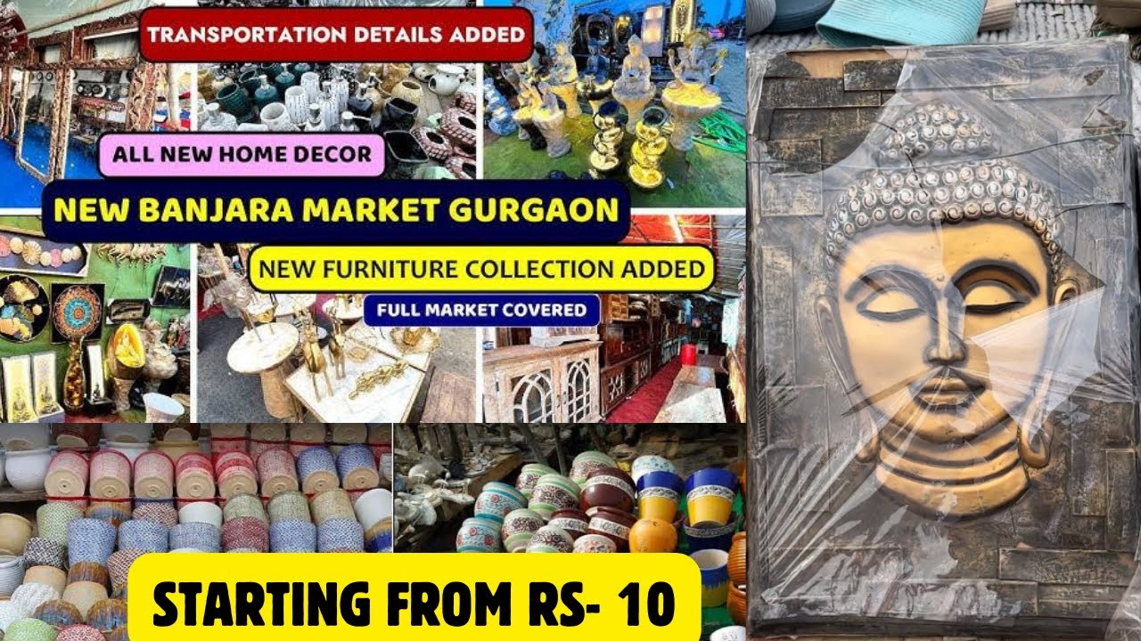BANJARA MARKET GURGAON India’s Cheapest Market for Home Decor 2024 banjaramarketgurgaon 🤩🤑