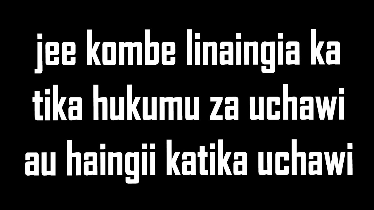 JEE KOMBE LINAINGIA KATIKA HUKUMU ZA UCHAWI AU HALIINGII, SHK, ABUU AYMAN ASHIRAZY.