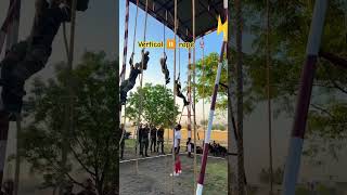 vertical ⏸️ rope 🪢 #training #adventure #wardilover #military #army #commando #indianarmy #combat