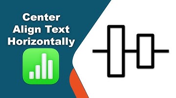How to center align text horizontally in Apple Numbers (Spreadsheet) on Mac