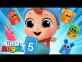 Finger Family Animals Song with Baby John | Learn to Count | @LittleAngel And Friends Kid Songs