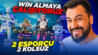 2 ESPORCU 2 KOLSUZ WİN ALMAYA ÇALIŞIYORUZ | PUBG MOBILE