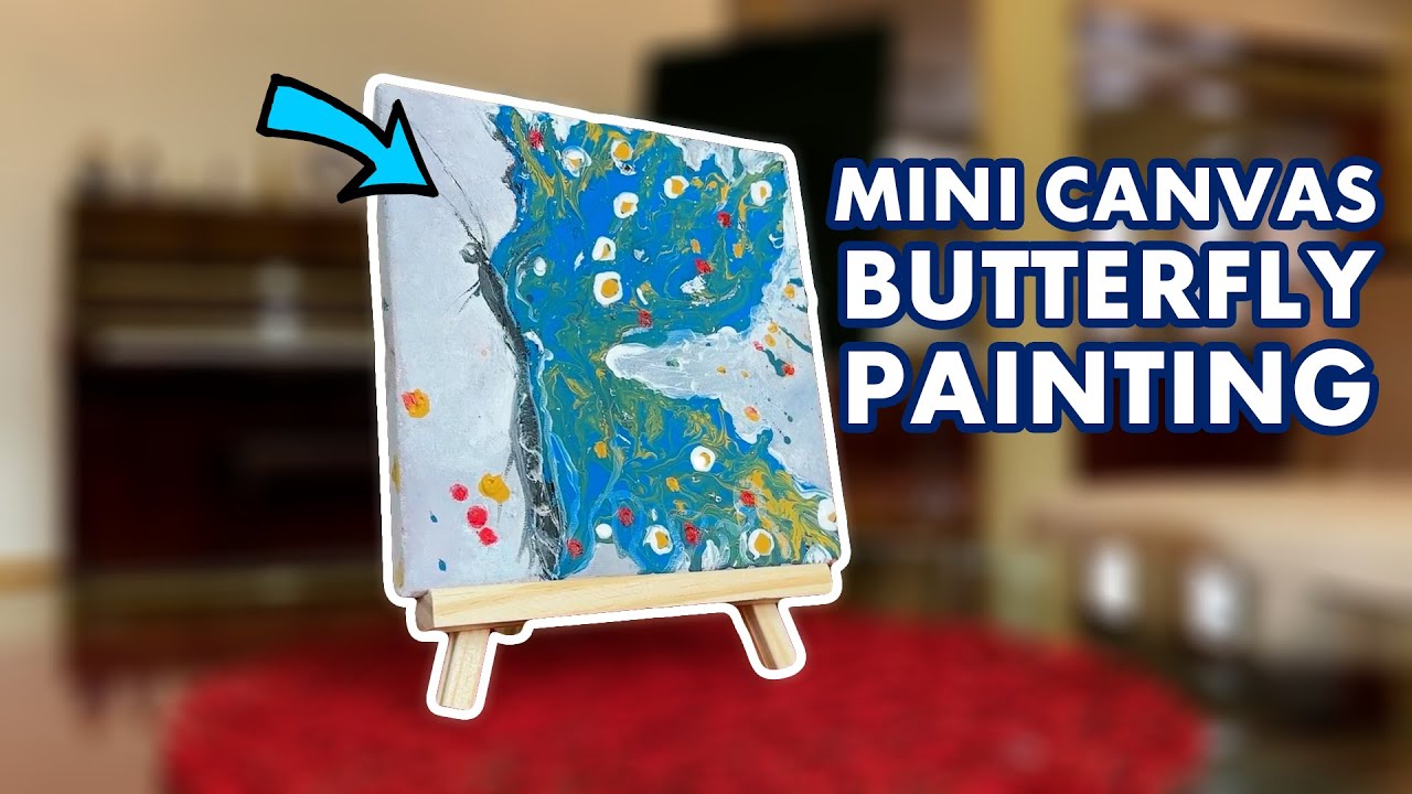 Tiny Canvas, Big Art | Butterfly Painting 🦋🖼️