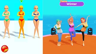 Dressing Fashion Girls  All Levels Gameplay Android/ios | Theme Winter. screenshot 2