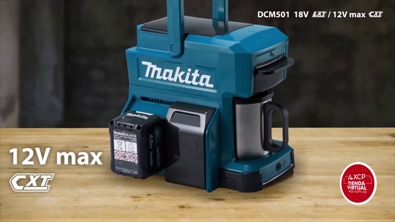XCP – Makita, Cafetera Inalámbrica DCM501 - YouTube