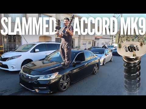 Slamming A 9th Gen Honda Accord | BC Coilovers Extreme Low Install!