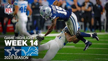 Dallas Cowboys vs Detroit Lions Game Highlights | 2025 NFL Season Week 14