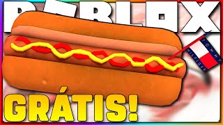 Como GANHAR um Cachorro-Quente GRÁTIS no ROBLOX ( item de costa ) screenshot 1