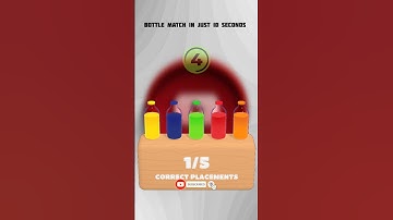 "bottle match in just 10 seconds 😀"#crackzzle #puzzle #bottlematch #bottlechallenge #shortsfeed