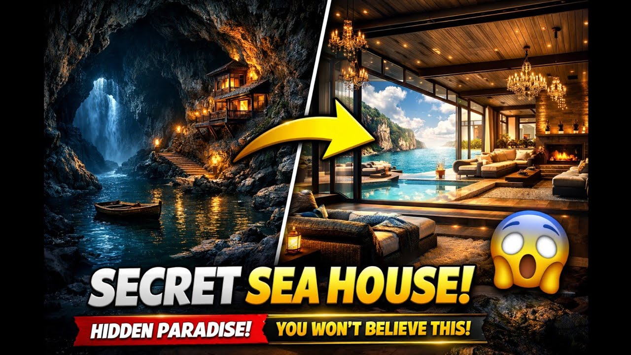 Building an Underwater House Inside a 20-Meter Granite Rock 😱 | Secret Bedroom Carved in Stone