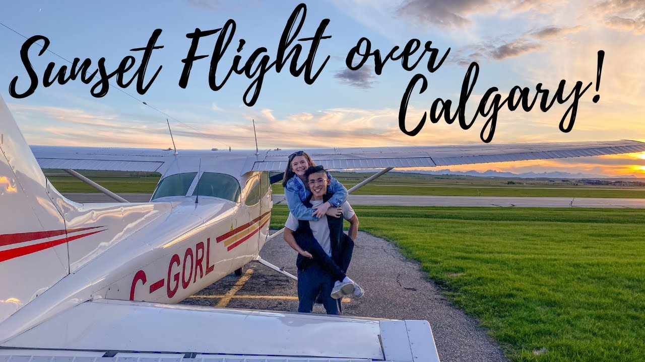 GRWM for a Sunset Flight in Calgary