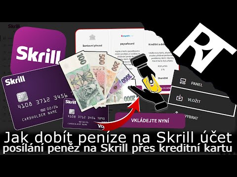 Jak dobít/poslat peníze na Skrill účet – dobití peněz na Skrillu –  Skrill peněženka (tutoriál)