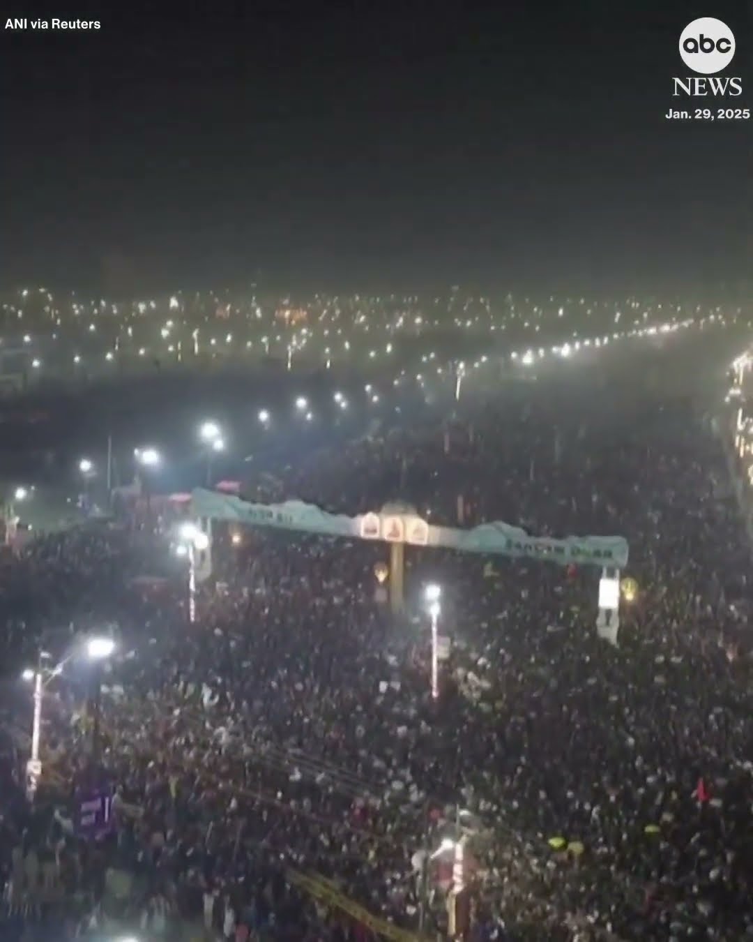Deadly stampede as thousands gather for Kumbh Mela festival #news #india  #kumbhmela2025