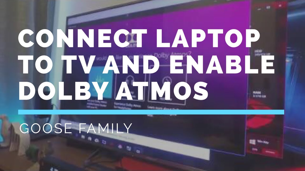 How to Connect Laptop to TV and Enable Dolby Atmos - YouTube